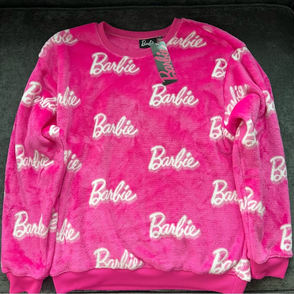 NWT Barbie Soft Furry Sweater Size M